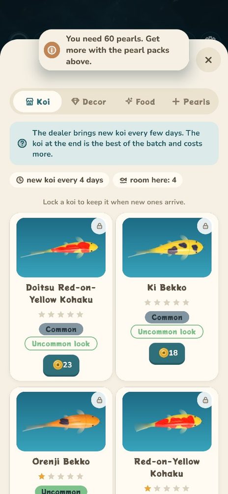 The koi dealer